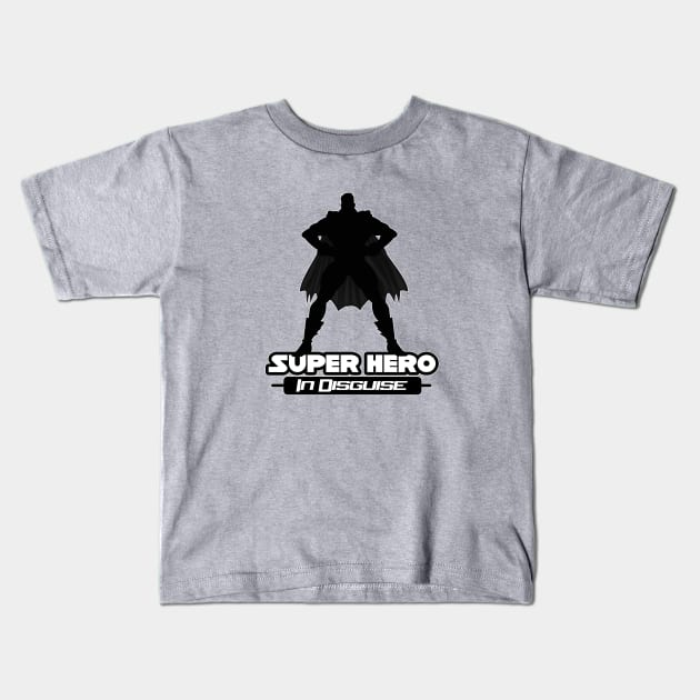 Super Hero In Disguise Kids T-Shirt by adamzworld